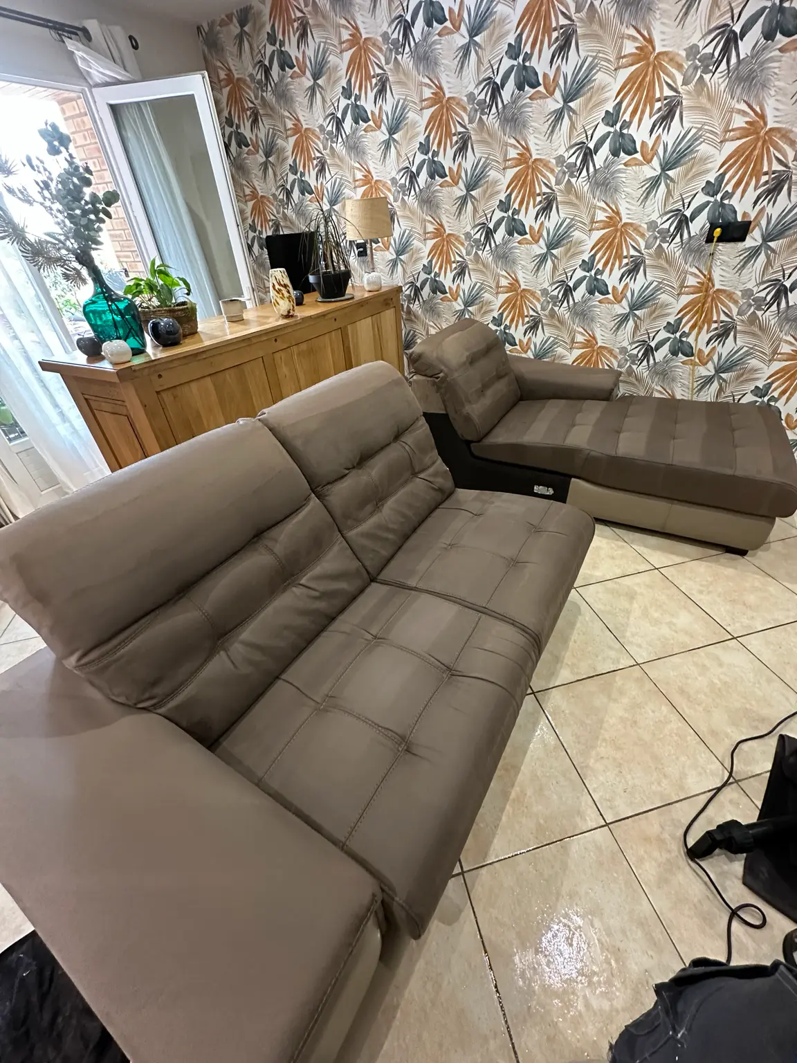 Après nettoyage canapé