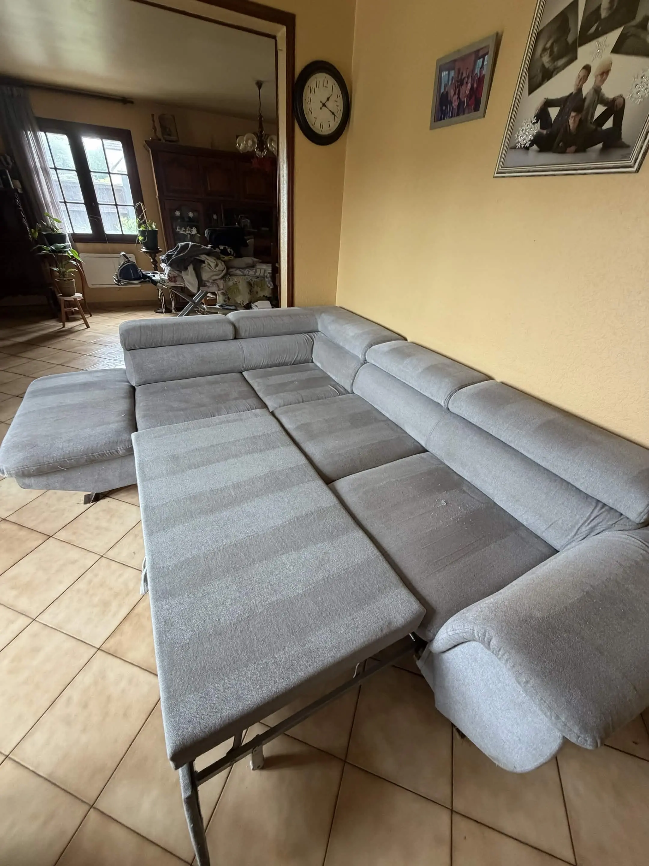 Après nettoyage canapé