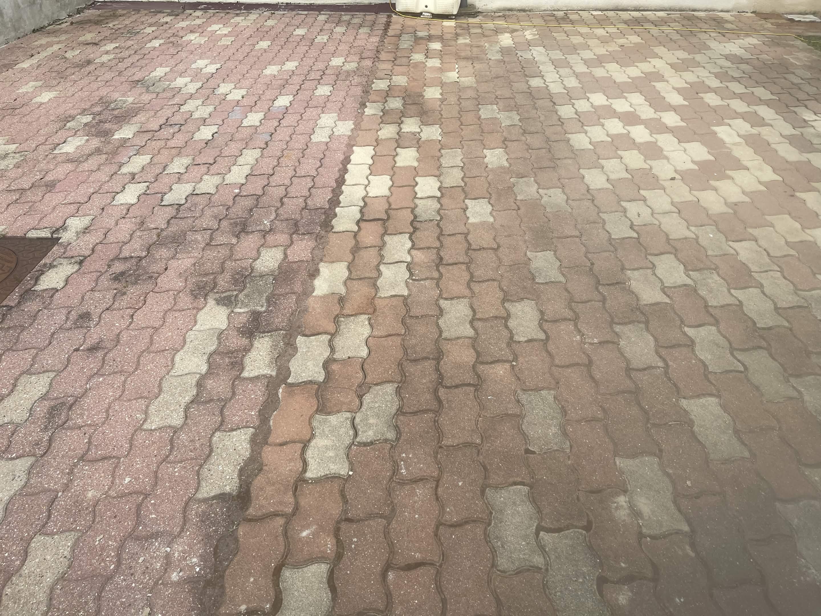 Avant nettoyage terrasse