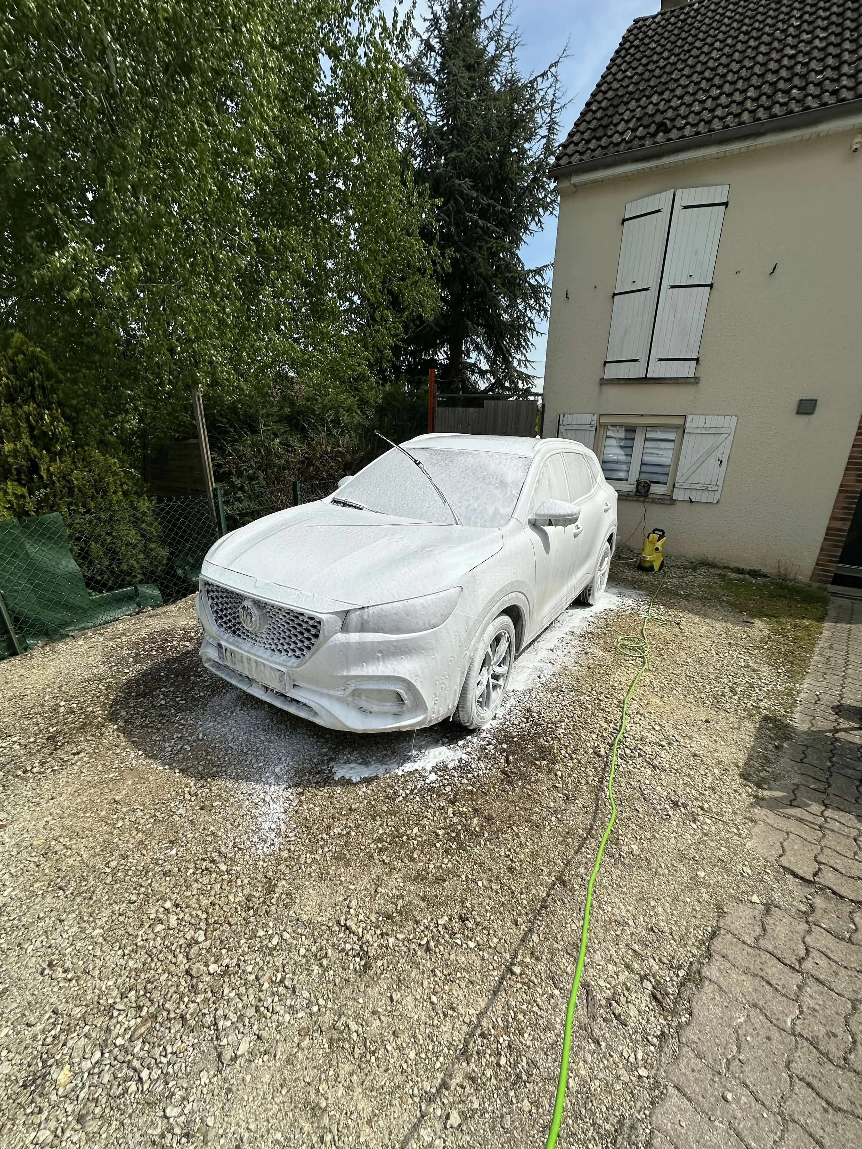 Avant nettoyage voiture