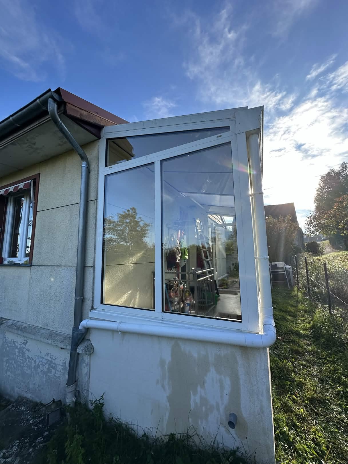 Vitre après nettoyage